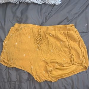 Yellow soft shorts